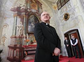 Biskup Jan Baxant představil zrestaurovanou kapli sv. Vavřince v biskupské rezidenci v Litoměřicích